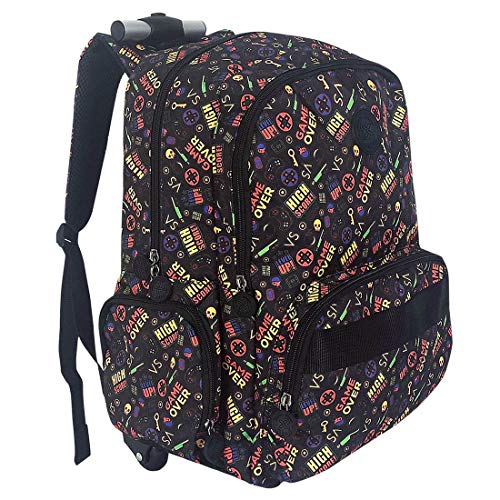 Kit Mochila Escolar com Rodinhas Xeryus College e Estojo 100 Pens