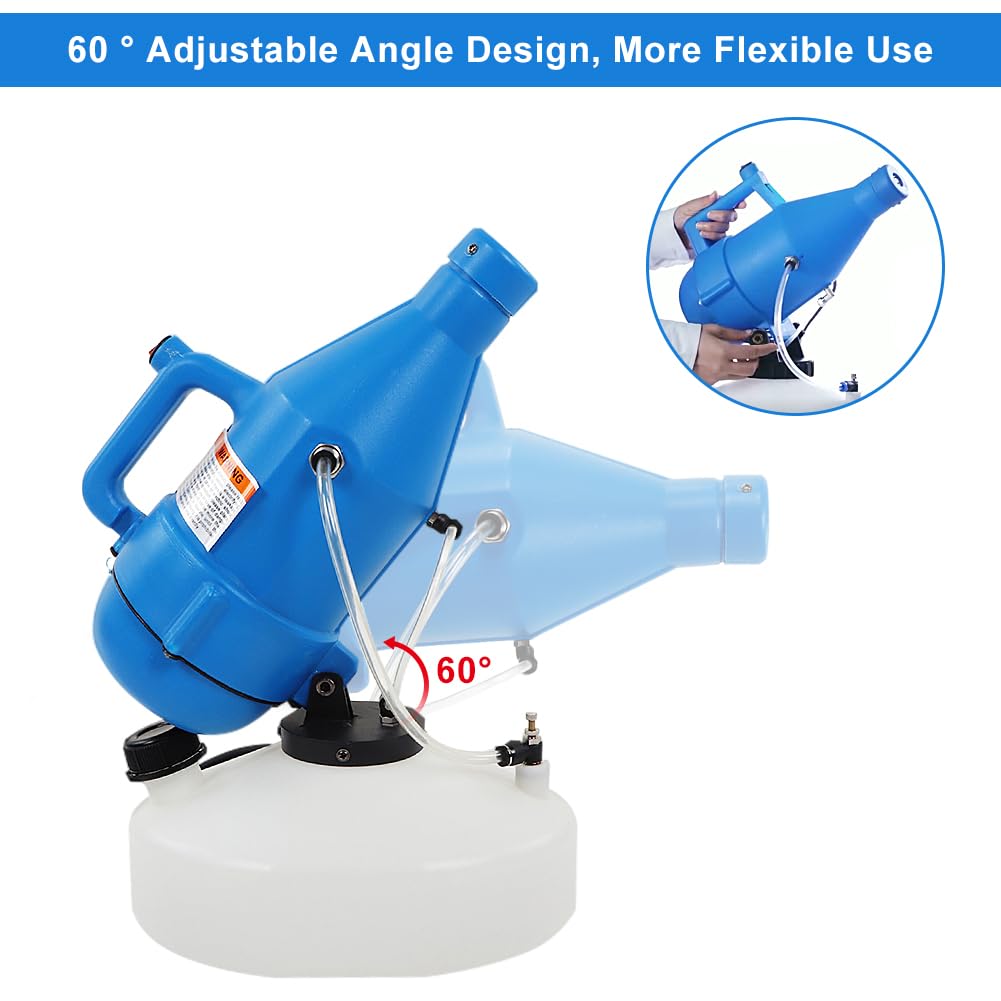 4.5L Electric ULV Portable Fogger Sprayer Machine Mist Cold Fogger 32.8ft Spraying for Yard Hotel (Plug 110V)