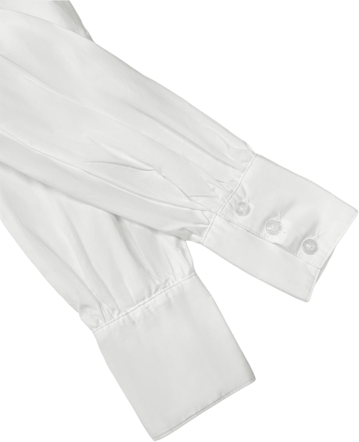 Girls Button Down Shirt Puff Sleeves Blouse Summer Cute Top Doll Collar School Uniform, 4-13Y - Image 6