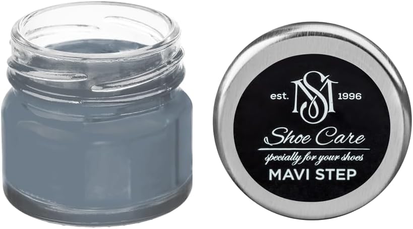 Nutritive Leather Spray - NCS S 5010-R90B Charcoal Periwinkle - Deep Conditioning & Shoe Color Restoration for Smooth Leather by MAVI STEP - 1.70 fl oz / 50 ml