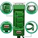 ANKO Outdoor Power Stake Timer, 12 Feet 6 Outlet Weatherproof Power Strip Timer Switch Outdoor Extension Cord, Safety Cover; ETL Certified