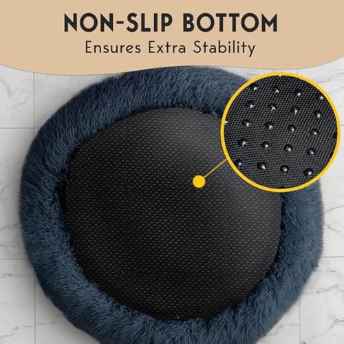 PetJett Calming Donut Dog Bed (Medium, Dark Grey) — view 8