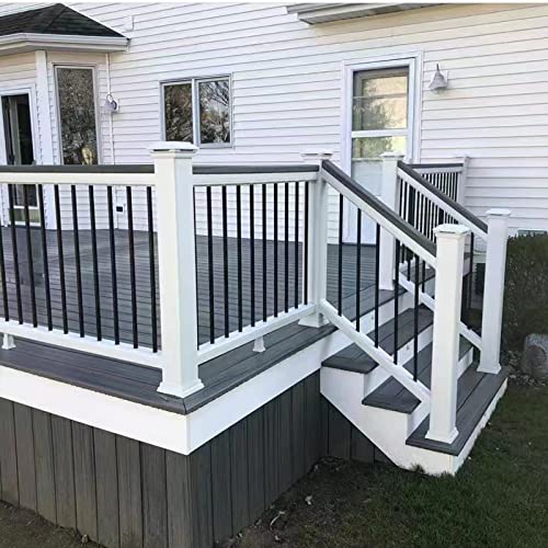 Suprom (3 5/8") 4X4 Fence Post Caps - 2 Pack - Made From White Durable Plastic Durable And Against Fading, Protect Wooden Fence Poles Outdoor (White) #TOP5