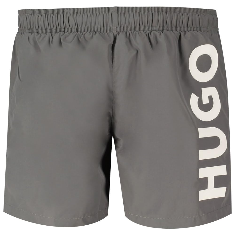 HUGO Mens Boss Abas Swim Shorts Medium Grey M