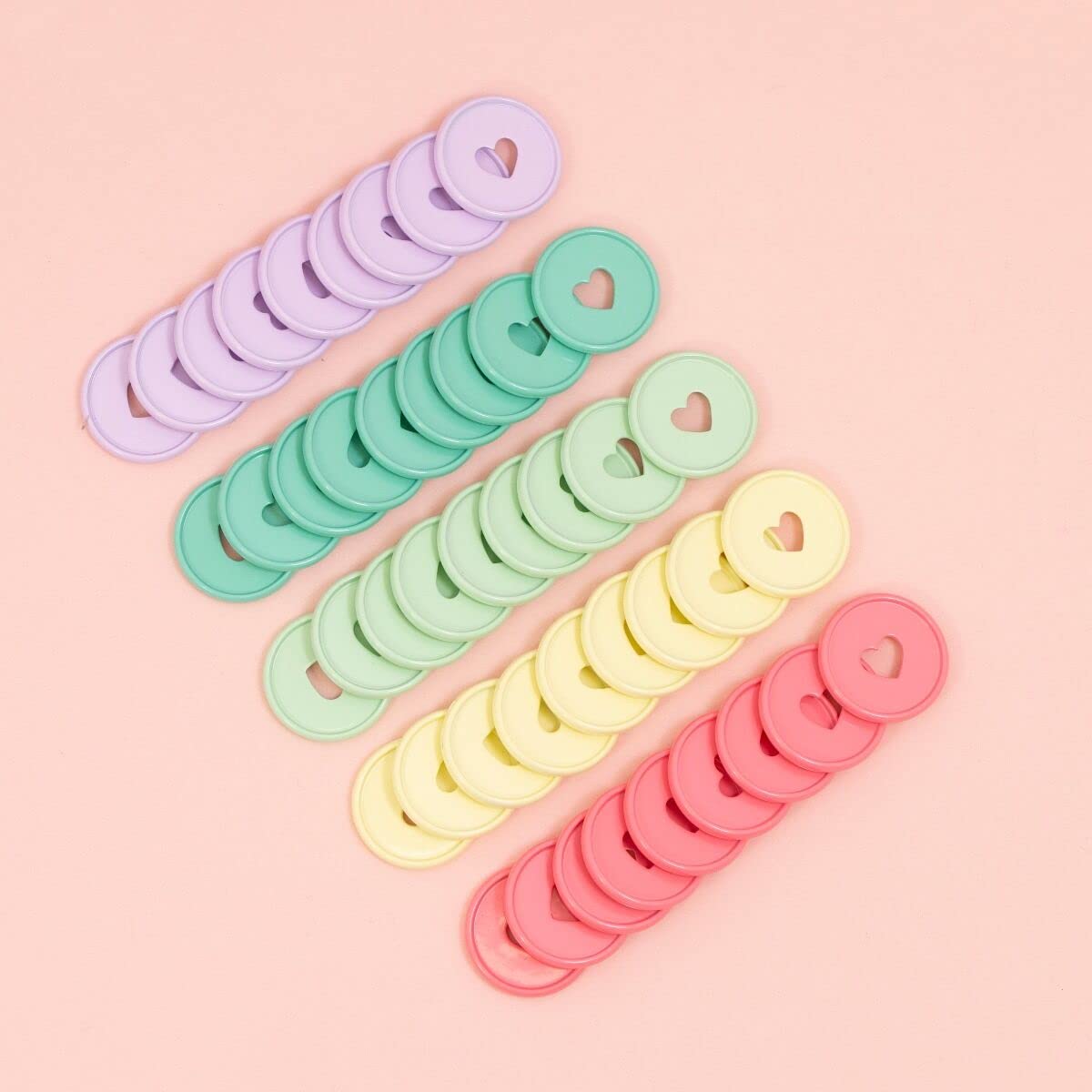 Craftelier, Metallic M Disc Rings with Heart Cut Out for Scrapbooking Binding and Other Crafts for Planners Agendas - Image 2