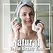 myHomeBody Natural Konjac Facial Sponges - for Gentle Face Cleansing and Exfoliation - with Activated Charcoal and Aloe Vera, Set of 4