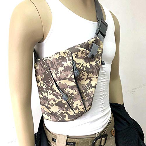 Men's Shoulder Bag Gun Case Single Bag Tactical Gun Bag Pistol Hand Soft Pistol Cases (ACU)