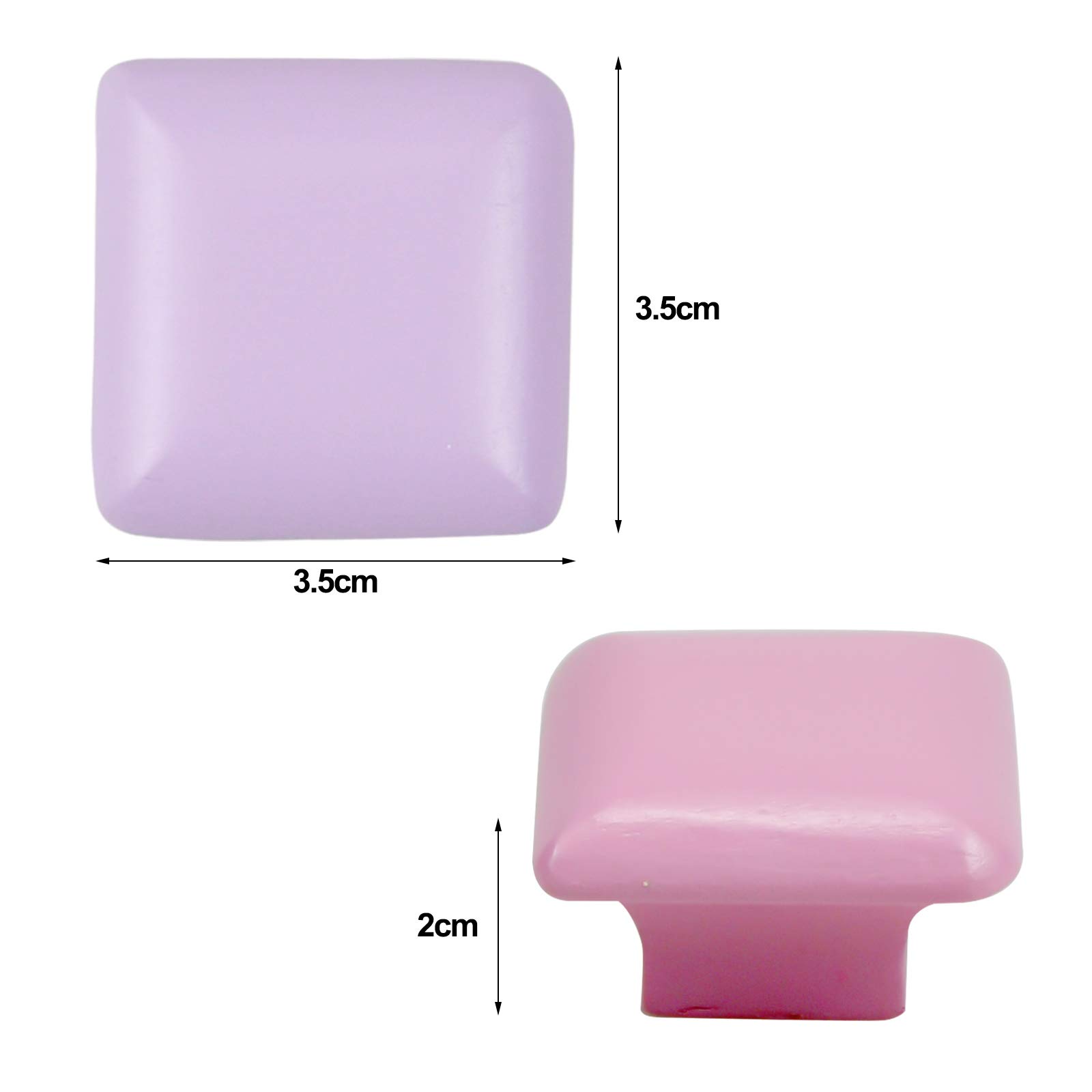 10 Pezzi Pomelli per Bambini Colorate Pomelli per Cassetti in Legno Pomello Maniglie per Armadio con 10 Vite Manopole per Mobili da Cucina Cassetto Camera dei Bambini Bagno Decorazione