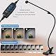 IKEA Wilktop 8W dimmbare Schreibtischlampe mit USB und 3 Farbmodi