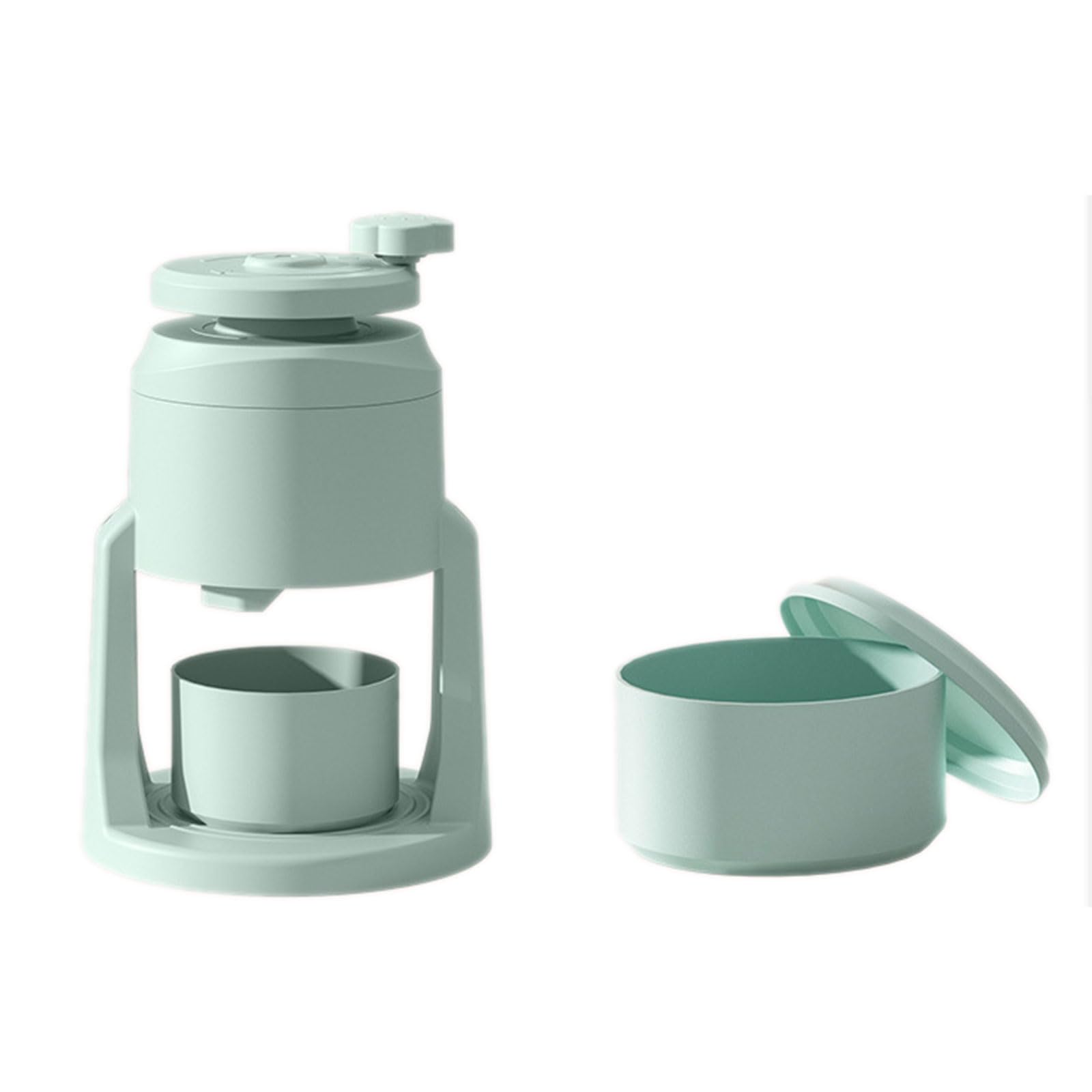 Tritaghiaccio a manovella con acciaio inox, ideale per preparare dessert, bevande e cocktail a casa o all'aperto, per la stagione del rasoio per ghiaccio