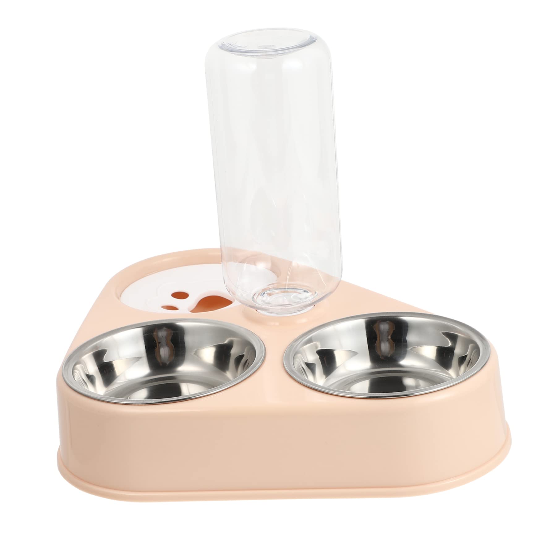 BESPORTBLE 500ml Auto Water Dispenser Dog Cat Food Bowl Stainless Steel Non-Slip Pet Supplies