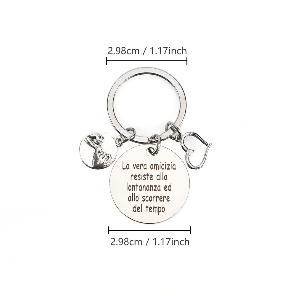 Regalo Amica Compleanno Idee Regalo Originali per Amica Regali Migliore Amica Portachiavi Amicizia Regalo Sorella Compleanno Regalo Amica Speciale - Gli Amici Sono La Famiglia Che Ci Siamo Scelti