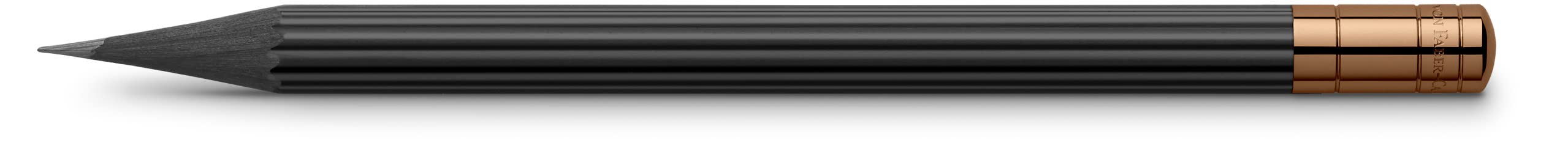 Graf von Faber-Castell 118536 - Matita perfetta marrone, durezza B, con temperino incorporato, gomma e cappuccio per l'allungamento