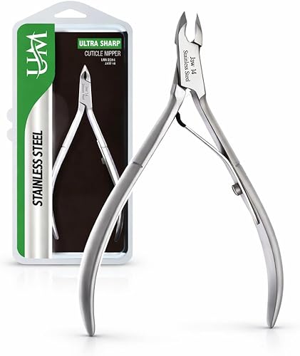 UM Supplies Corta cutículas  Removedor de cutículas  Extremadamente afilado  Corta cutículas profesionales  Acero inoxidable  Corta cutículas