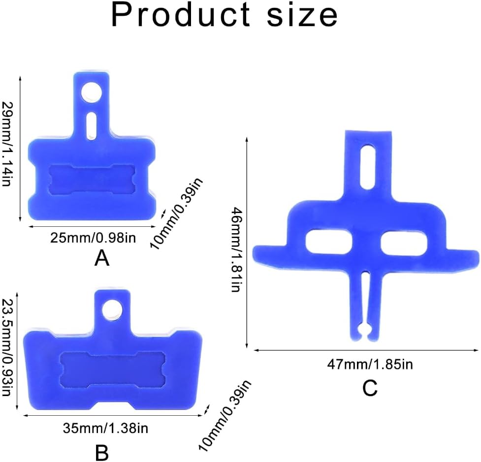 10Pcs Hydraulic Disc Brake Bleed Spacer Brake Caliper Pad Bicycles Brake Spacer Washer Instert Tool Spreaders Enduring