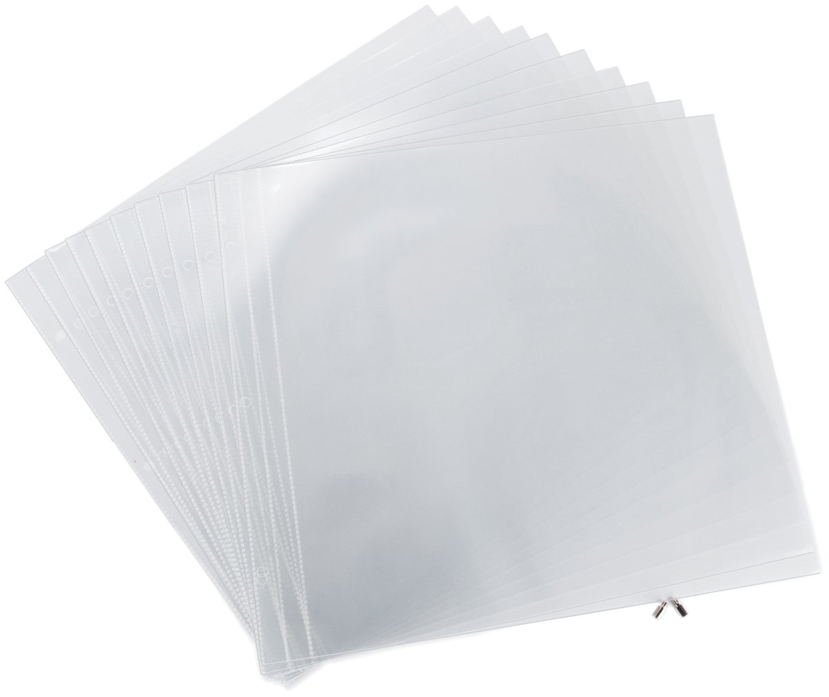 Dcwv Premium Post Bound Page Protectors 12x12 10/Pkg-(1) 12x12 Pocket