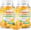2 Paquetes de Gomitas de Vitamina B2 - Riboflavina 400mg para Niños y Adultos, Alivio de Migrañas y Dolores de Cabeza, Vegano, Sin Azúcar, Sabor Naranja, 120 Gomitas 2