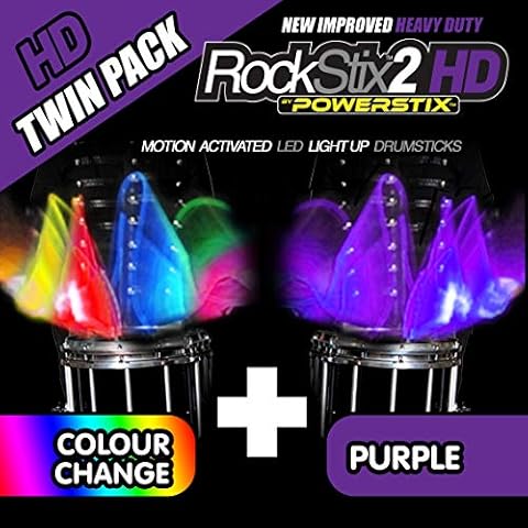 Twin Pack Rockstix2 HD LED Drumsticks Cover