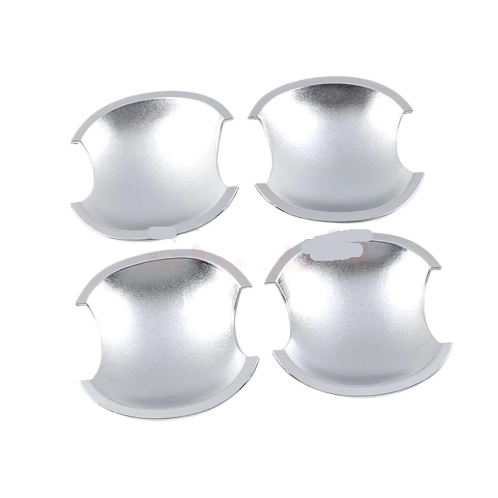 Gangxiao 4X Door Bowl Cover Outer Door Handle Chrome Exterior Car Side Door Handle Bowl Cover Trim For Kia For Soluto For Pegas For Cerato For Forte(4X Door Bowl Cover)