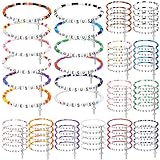 Huquary 72 Pcs WWJD Bracelets Jesus You Christian Bracelets Bulk, Christmas Gift for Women Kid Colorful Religious Bracelets Inspirational Reminder Jewelry Gift (Cross)