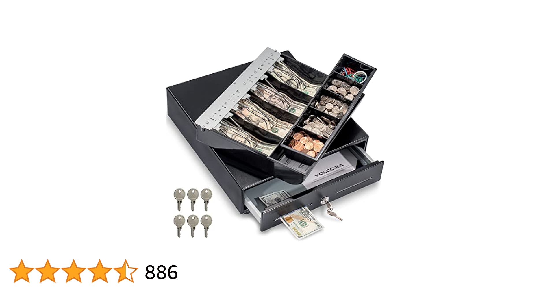 Amazon.co.jp: Volcora 13インチ キャッシュレジドロワー POS