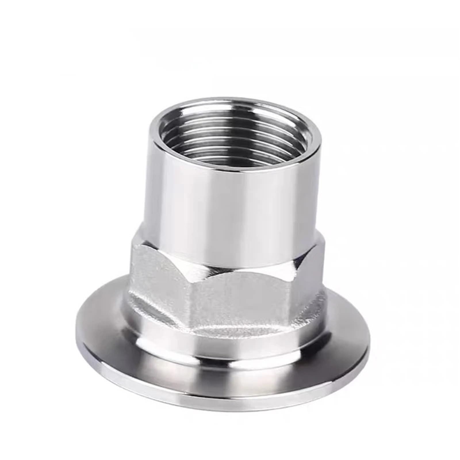 Sahul Women's One Color 1/2" To 2" (Dn15-Dn50) S304 Stainless Steel Tri Clamp Thread Hex Ferrule Pipe Fitting(Dn50 X Ferrule 77.5)