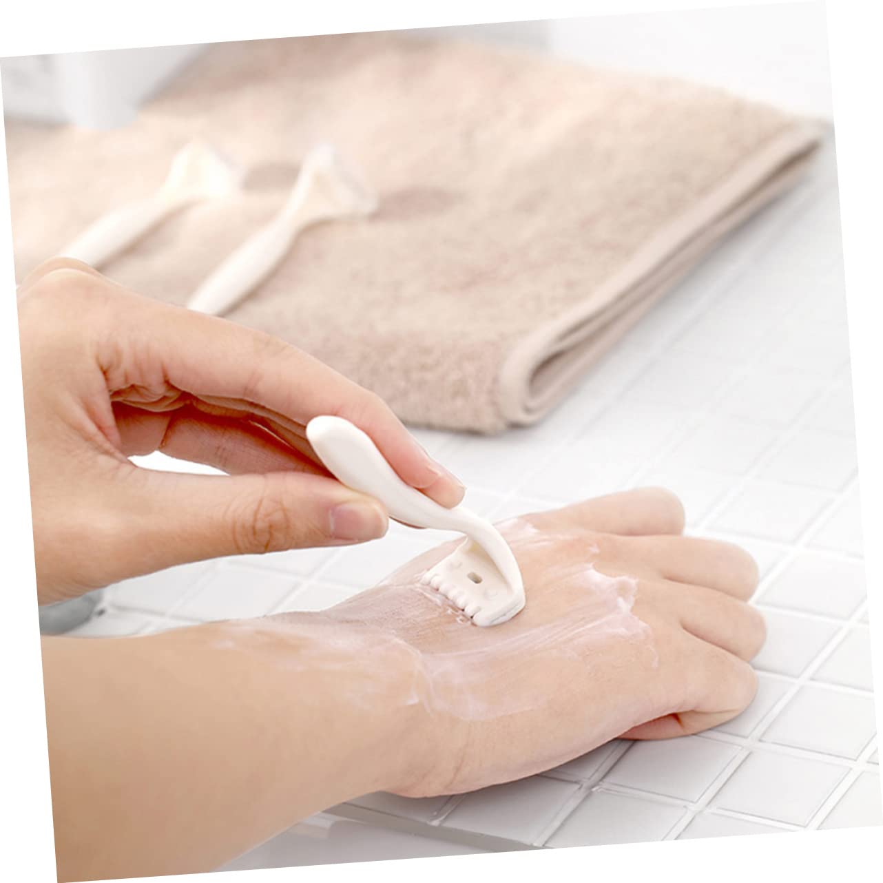 Healeved 3pcs Women's Electric Razor Stainless Steel Hair Trimmer Cordless Shaver for Women Lady Trimmer for Hair