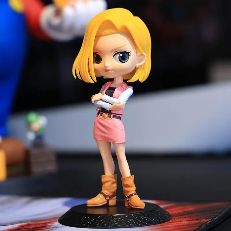 Image of Android 18 Action Figure- Miniature Toy Figure (Doll) Special Edition for Car Dashboard, Decoration, Cake, Office Desk & Study Table (Pack of 1)
