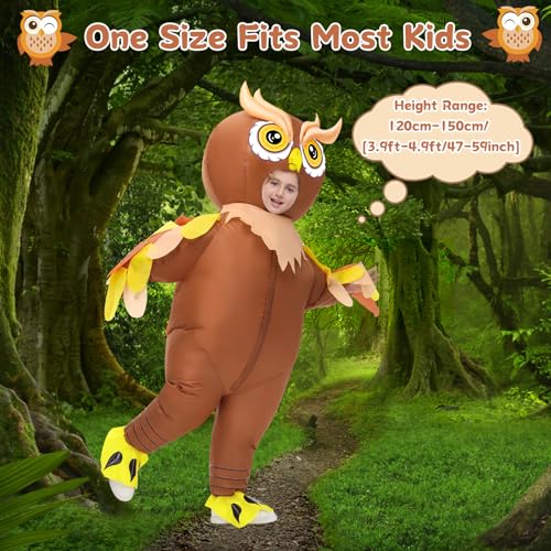 Disfraz inflable búho para niños divertido cosplay miniatura 2