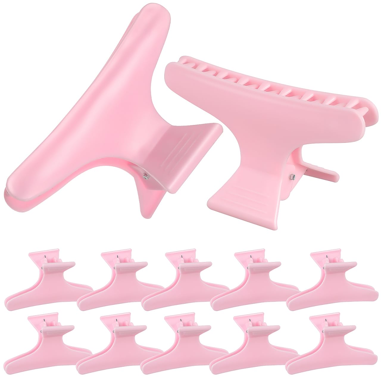 Didiseaon Fashionable Hair Clips Set 12 Pack Butterfly Hairpin Hairdressing Sectioning Clips Women's Hair Trimming Clips Stylish Hairpin
