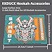 KKDUCK Hookah Silicone Mat Non-Slip Heat Resistant Pad for Shisha Charcoal Holder Hookah Tray Table Organizer Anti-Slip Silicone Hookah Accessories (Green)