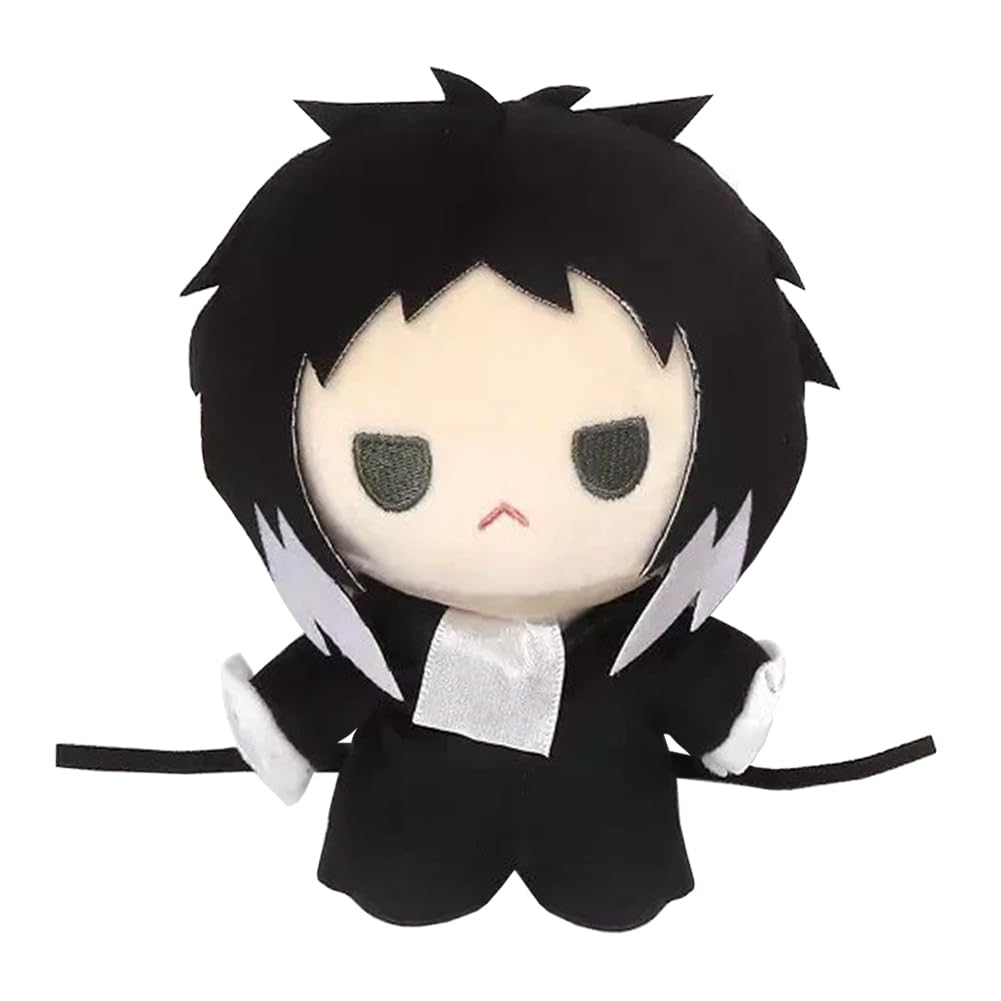 Zhongkaihua 20CM Akutagawa Ryunosuke Plush Pillow Pendant Deocr Akutagawa Ryunosuke Figure Plush Anime PP Cotton Car Bag Home Bag Keychain Decoration Gift For Fans