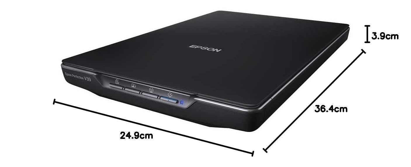 Epson Perfection V39 Scanner Piano A4 USB 4800 dpi Scan-to-Cloud