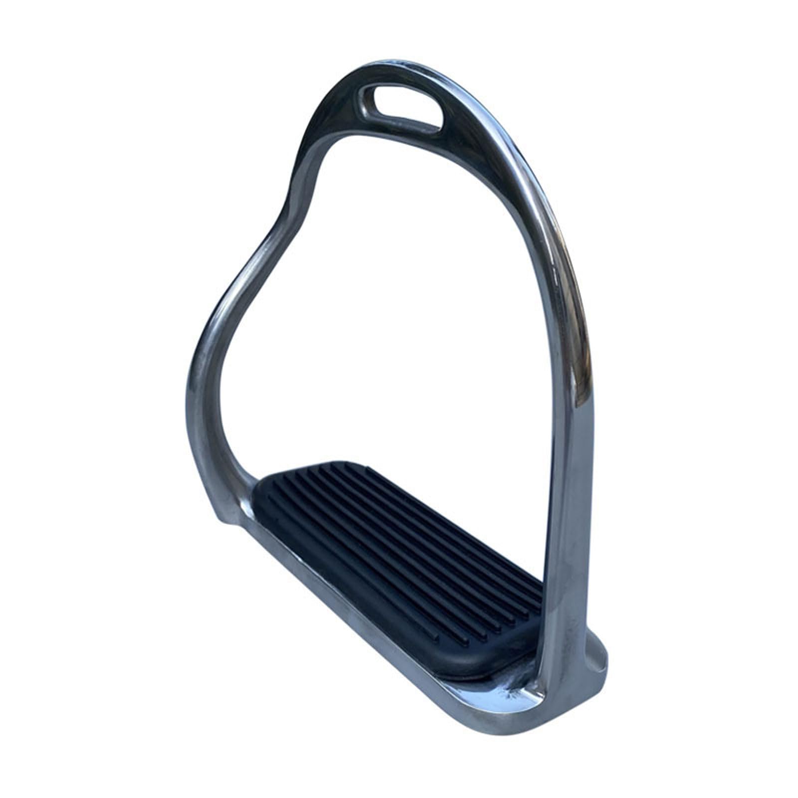 Estribos ecuestres de acero inoxidable 1 par,Accesorios de Seguridad para Equitación,Estribos de Seguridad con Almohadilla de Goma Antideslizante,ligeros y anchos,para amantes de los caballos