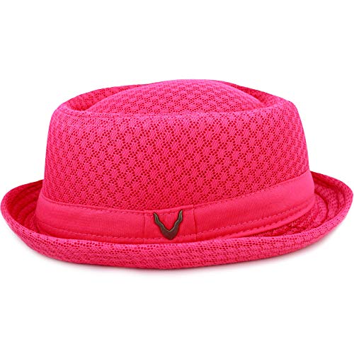Image of The Hat Depot Unisex Light Weight Classic Soft Cool Mesh Pork Pie hat