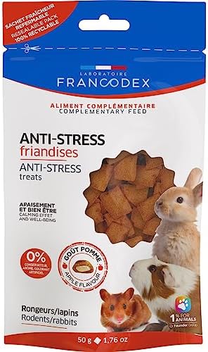Francodex - Golosinas antiestresas, Sabor Manzana, 50 g, para roedores y Conejos