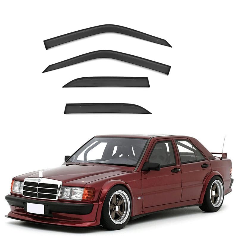 Déflecteurs de vent pour Mercedes Benz 190E W201 1982-1994 bulle auto 4 pièces