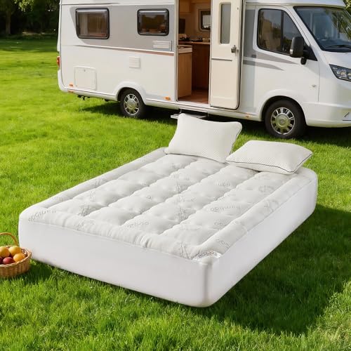Image of BEDLORE RV Queen Mattress Topper , Pillow Top Mattress Pad