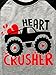 XFSJGNA Heart Shirt 5t Valentines Day Boys Girls Valentine's Monster Truck Graphic Tees Raglan Toddler Kids Long Sleeve Tops Black