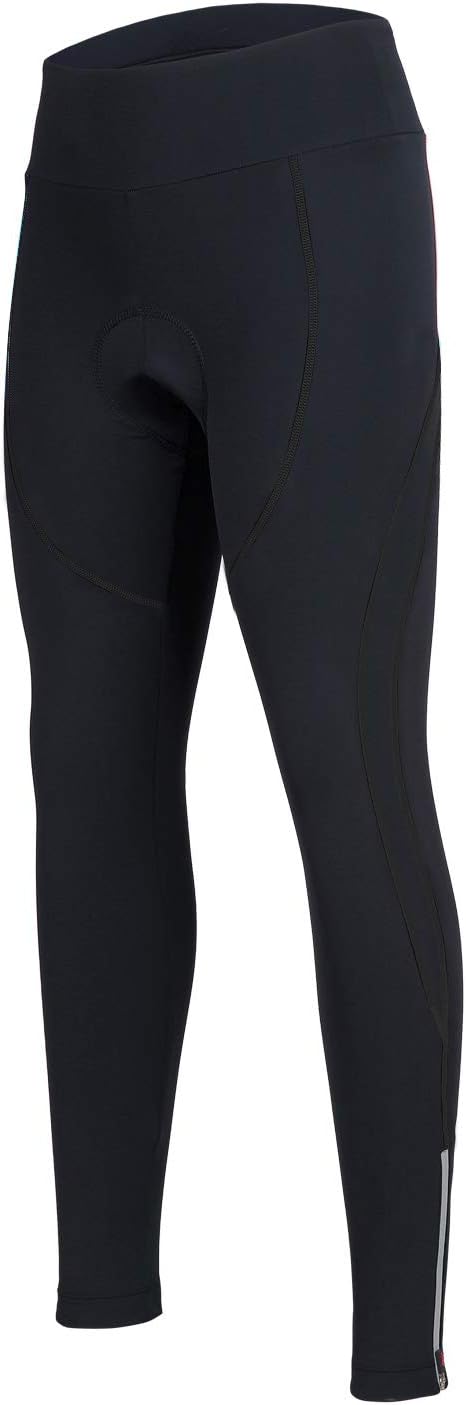 Women's Cycling Pants 3D Padded Compression Tight, Long Bike Bicycle Pants with Wide Waistband