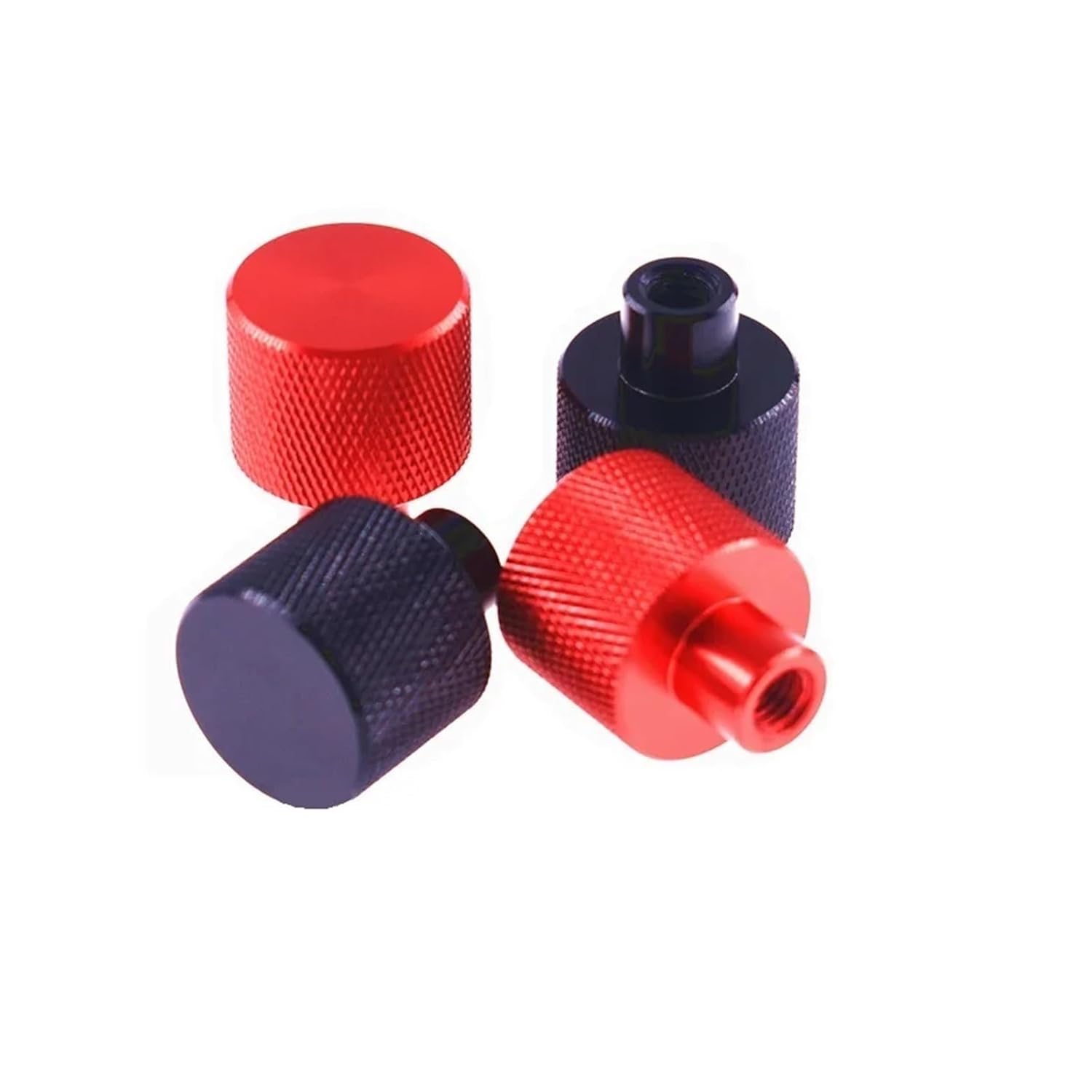 M4 M5 M6 M8 M10 Blind Hole Aluminum Thumb Nuts Frame Hand Tighten Flange Nut Step Knurled(Black,M5-(5Pcs))