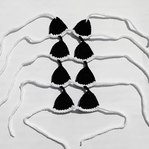 Biquíni para gatos para animais de estimação, fantasia de gato pura feita à mão roupas divertidas pa