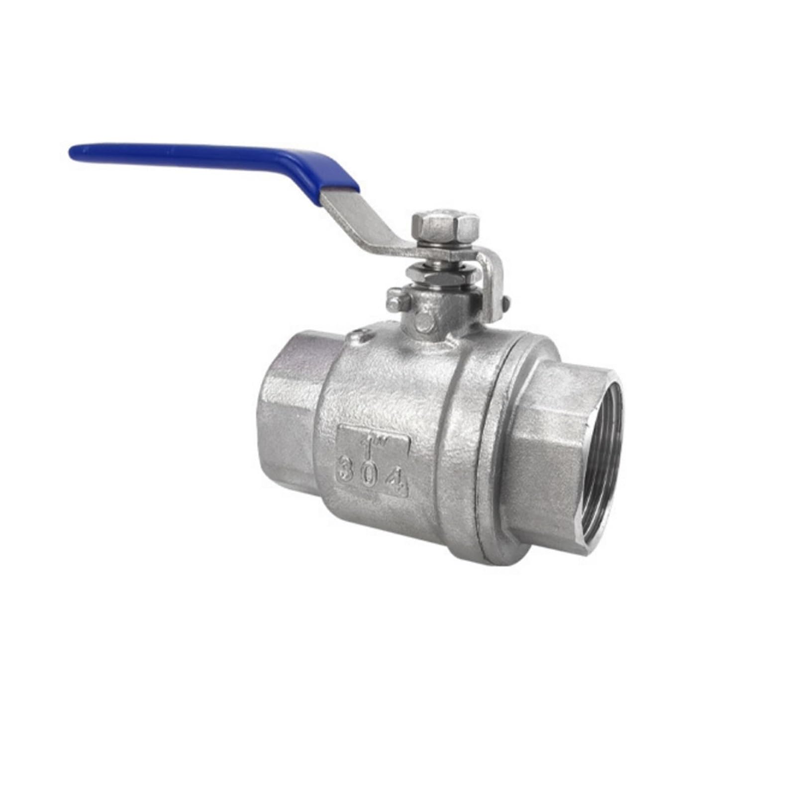 Llave de paso agua Válvula De Bola Dos Piezas Acero Inoxidable 304, Rosca Hembra BSP 1/4, 3/8, 1/2, 3/4, 1 Y 2 Pulgadas(1")