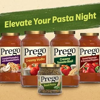Prego Basil Pesto Sauce, 8 Oz Jar (Pack of 2)