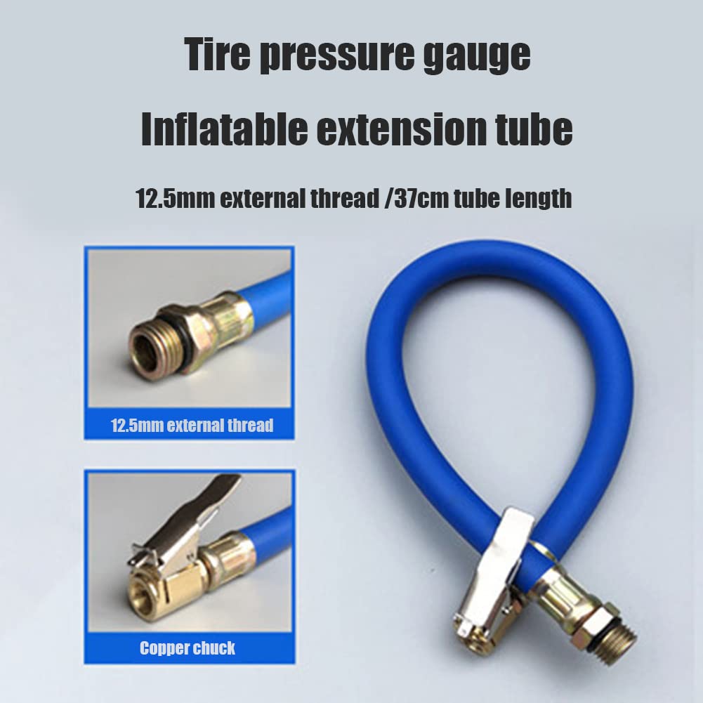 Reifenfüller-Adapter 20cm - Luftschlauch-Adapter Mit Feststellfunktion Für Fahrrad & Motorrad