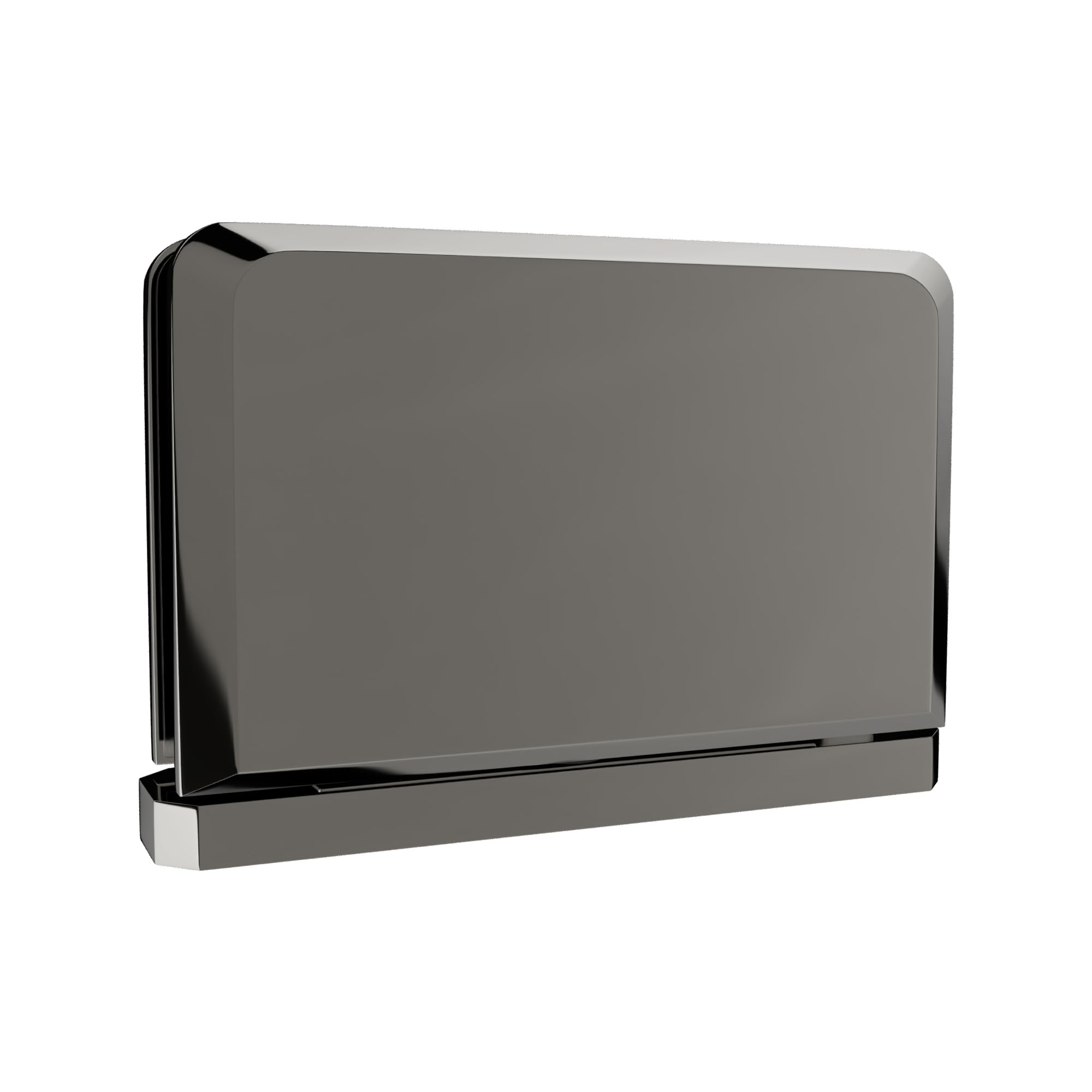 Brixwell Top Or Bottom Mount Pivot Hinge Brass, Polished Nickel Finish, for 5/16" to 3/8" Glazing Thickness, Head and Sill Mount, Full Rotation, Self Centering, Beveled Edge