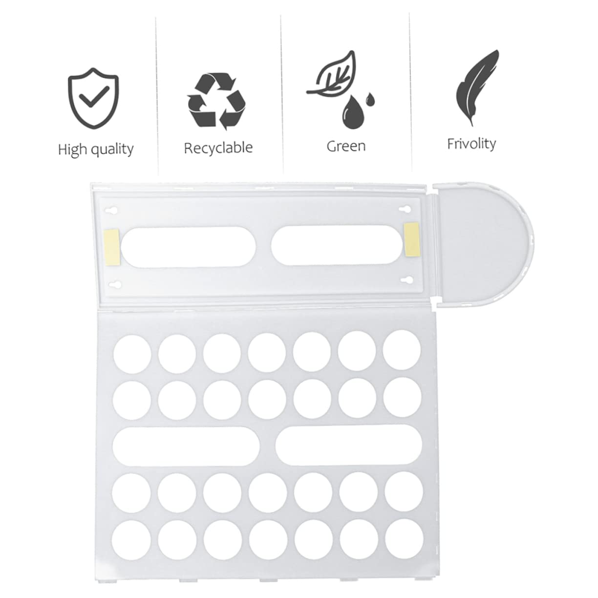 IWOWHERO Vinyl Roll Wall Rack Holder Adhesive 2 Pack Plastic Storage Rack Organizer for Easy Access and Identification