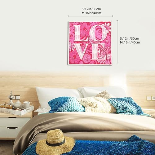 Lienzo decorativo para dormitorio enmarcado con diseño de San Valentín 6