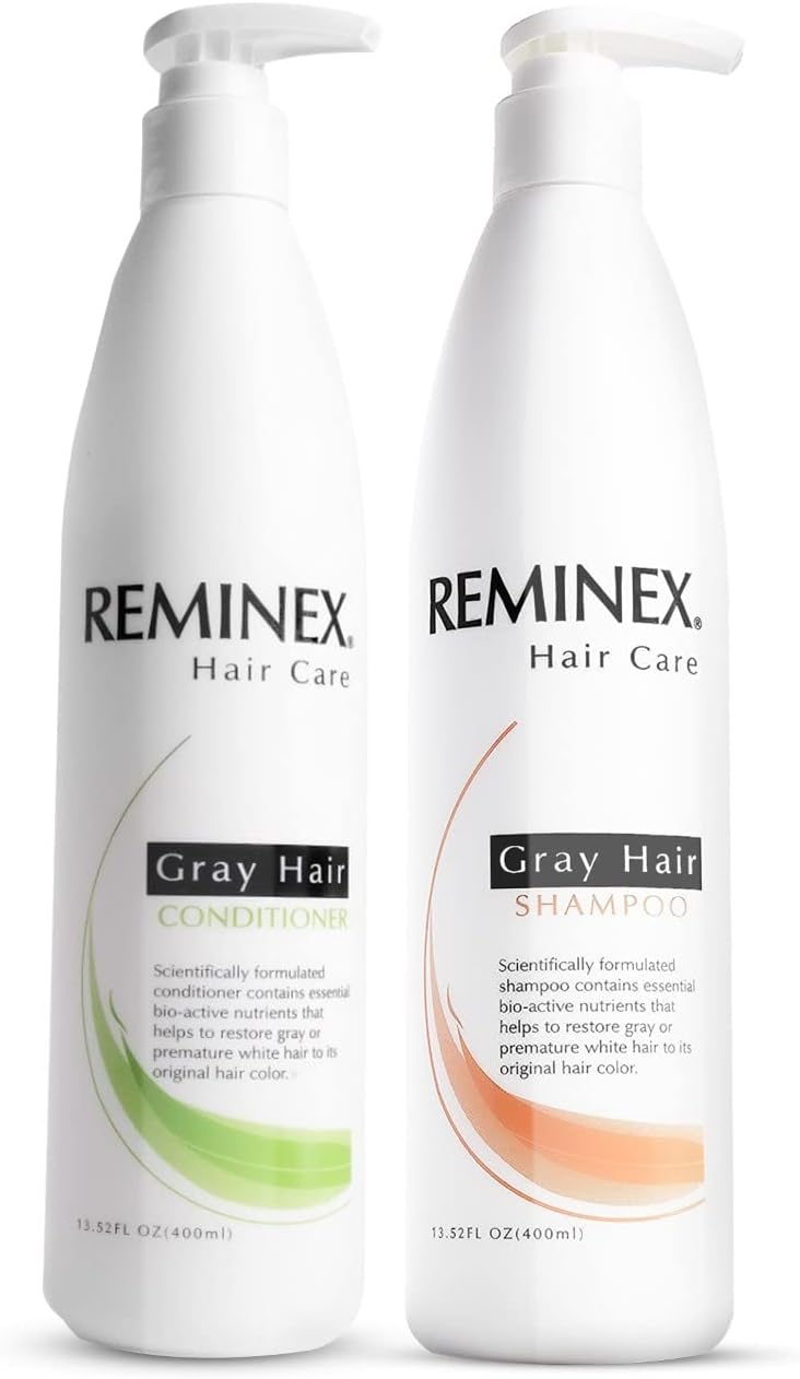 Anti Grey Hair Shampoo And Conditioner - Color Restore Set To Prevent Gray Hairs and Overall Aging of Hair - Hydrates and Promotes Hair Growth - 1 Pack