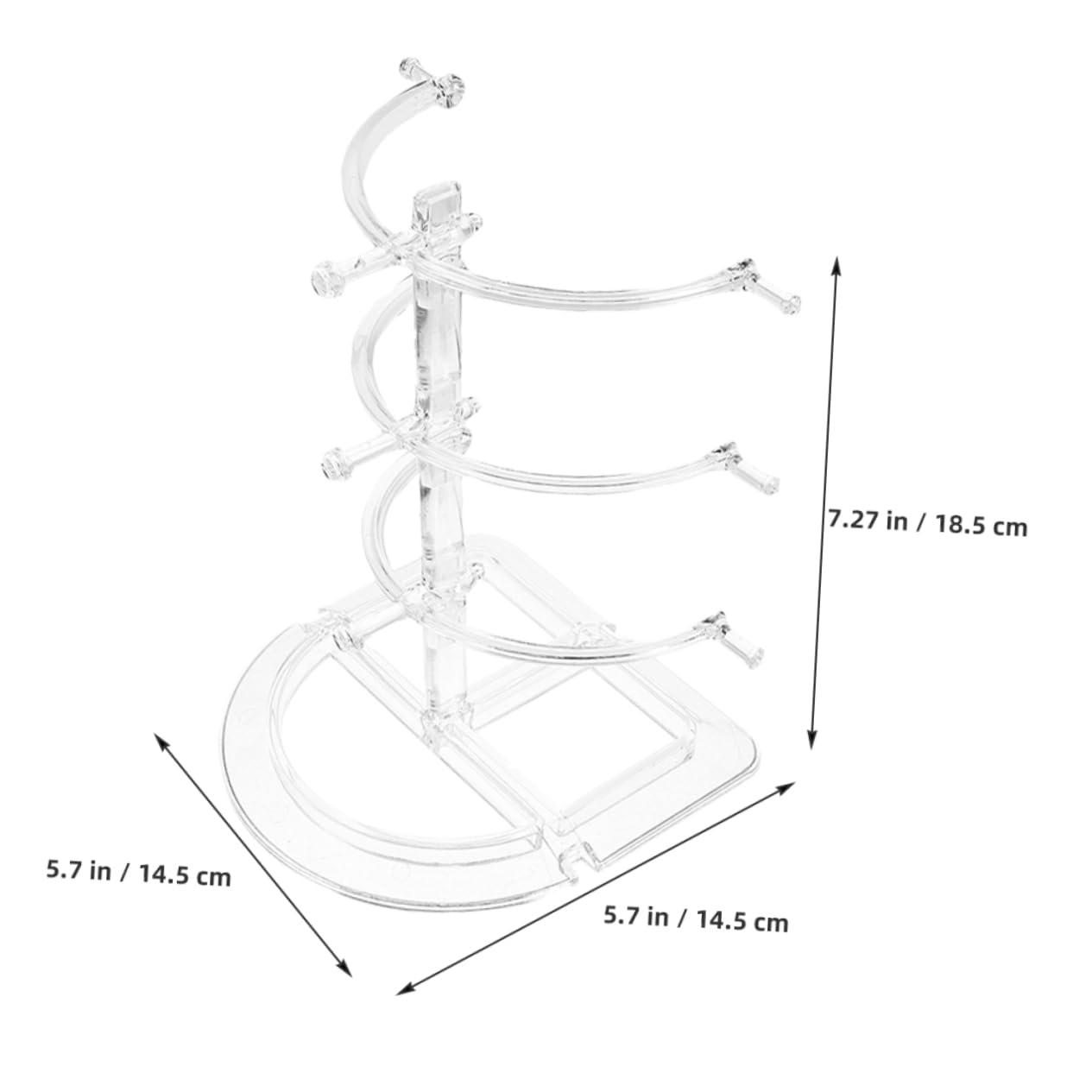 IMIKEYA 6 Stk Brillenständer Mehrschichtiger Brillenhalter brillen aufbewahren brillenregal brillenablage sonnenbrillenhalter Brillen-Organizer-Ständer Brillenhalter stehen p.s Transparent
